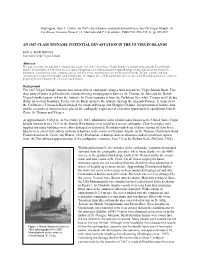 An 1867-Class Tsunami: Potential Devastation in the US Virgin Islands