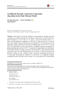 An Efficient Strongly Connected Components