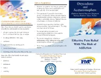 Oxycodone Acetaminophen
