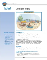 Section 5 Low-Gradient Streams