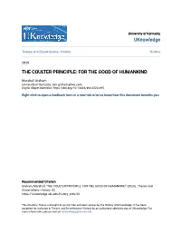 The Coulter Principle: for the Good of Humankind