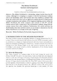 The Kölner Fechtbuch: Context and Comparison