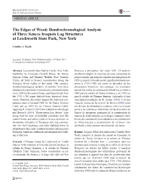 Dendrochronological Analysis of Three Seneca Iroquois Log Structures at Letchworth State Park, New York