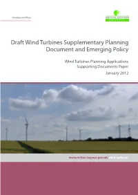 Draft Wind Turbines Supplementary Planning Document and Emerging Policy