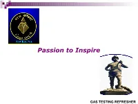 Gas Testing Refresher