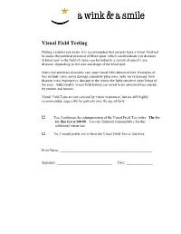 Visual Field Testing