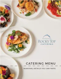 Catering Menu