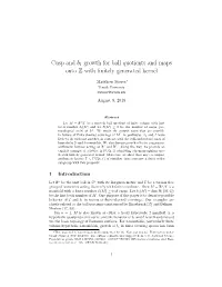 Cusp and B1 Growth for Ball Quotients and Maps Onto Z with Finitely