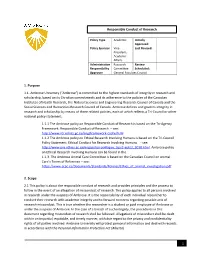 Is Committed to the Highest Standards of Integrity in Research and Scholarshi