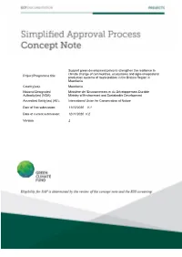 Project/Programme Title: Support Green Development Poles To