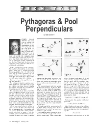 Pythagoras & Pool Perpendiculars