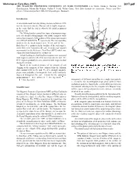 Workshop on Early Mars (1997) 3017.Pdf the MAGNETIC PROPERTIES EXPERIMENT on MARS PATHFINDER
