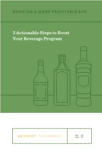 2 3 Actionable Steps to Boost Your Beverage Program