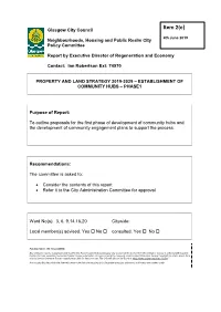 2029 – Establishment of Community Hubs – Phase1