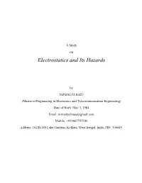 Electrostatics and Its Hazards
