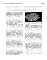 Evaluating Chondrule Formation Models and the Protoplanetary Disk Background Temperature with Low-Temperature, Sub-Silicate Solidus Chondrule Cooling Rates