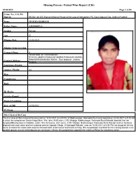 Missing Person - Period Wise Report (CIS) 06/04/2021 Page 1 of 50