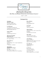 Participant List