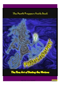 The Death Preppers Guide Book the Fine Art of Stating the Obvious