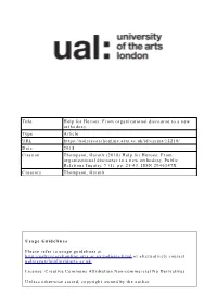 Title Help for Heroes: from Organizational Discourse to a New