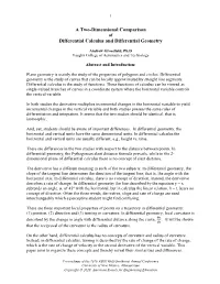 A Comparison of Differential Calculus and Differential Geometry in Two