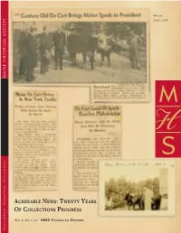 Agreeable News: Twenty Years of Collections Progress