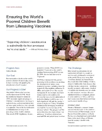 Ensuring the World's Poorest Children Benefit from Lifesaving Vaccines