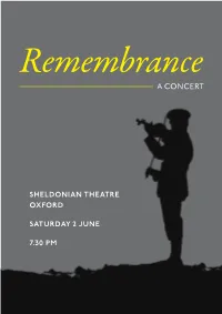 Remembrance a CONCERT