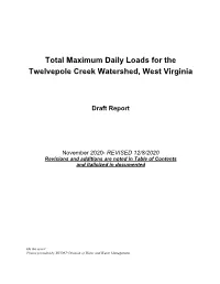 Total Maximum Daily Loads for the Twelvepole Creek Watershed, West Virginia