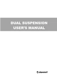 Dual Suspension User's Manual