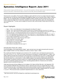 Symantec Intelligence Report: June 2011