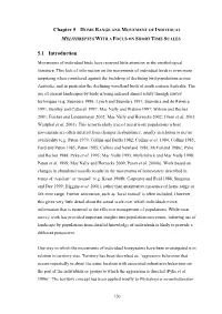Chapter 5 HOME RANGE and MOVEMENT of INDIVIDUAL 5.1