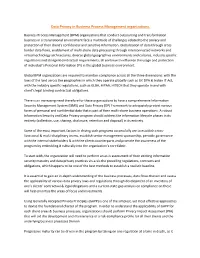 Data Privacy in Business Process Management Organizations