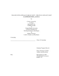 “DEALING with OVER 400 YEARS of HURT”: CREATING LINES of FLIGHT to ADDRESS MORAL AGENCY By