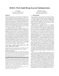 HALO: Post-Link Heap-Layout Optimisation