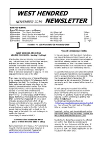 November 2019 Newsletter