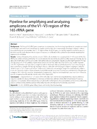 Pipeline for Amplifying and Analyzing Amplicons of the V1–V3 Region of the 16S Rrna Gene Heather K