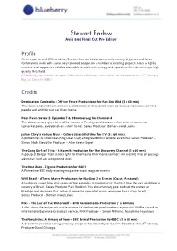 Stewart Barlow Avid and Final Cut Pro Editor
