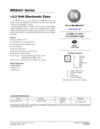 3.3 Volt Electronic Fuse