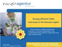 Energy-Efficient Cities and Areas in the Danube Region