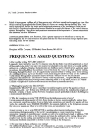 Frequently Asked Questions