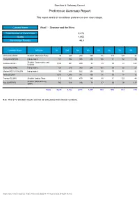 Preference Summary Report