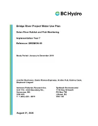 Seton River Habitat and Fish Monitoring | Year 7