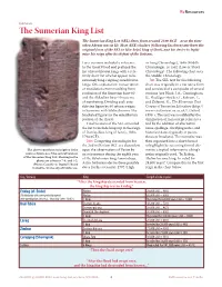 The Sumerian King List the Sumerian King List (SKL) Dates from Around 2100 BCE—Near the Time When Abram Was in Ur