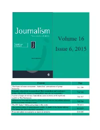 Volume 16 Issue 6, 2015