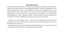 ABOUT NEQAS of NPHL National Public Health Laboratory