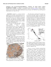 EVIDENCE for MAGMATIC-HYDROTHERMAL ACTIVITY on MARS from Cl-RICH SCAPOLITE in NAKHLA