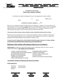 Info on Skin Testing