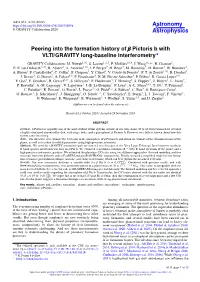 Peering Into the Formation History of Β Pictoris B with VLTI/GRAVITY Long-Baseline Interferometry? GRAVITY Collaboration: M
