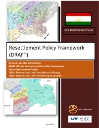 Resettlement Policy Framework (DRAFT)